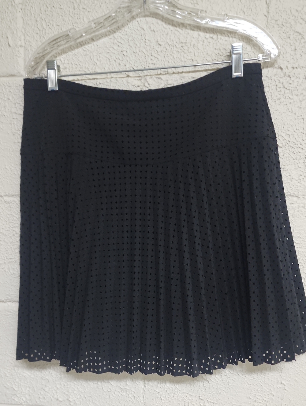 J. Crew Black Eyelet Circle Skirt